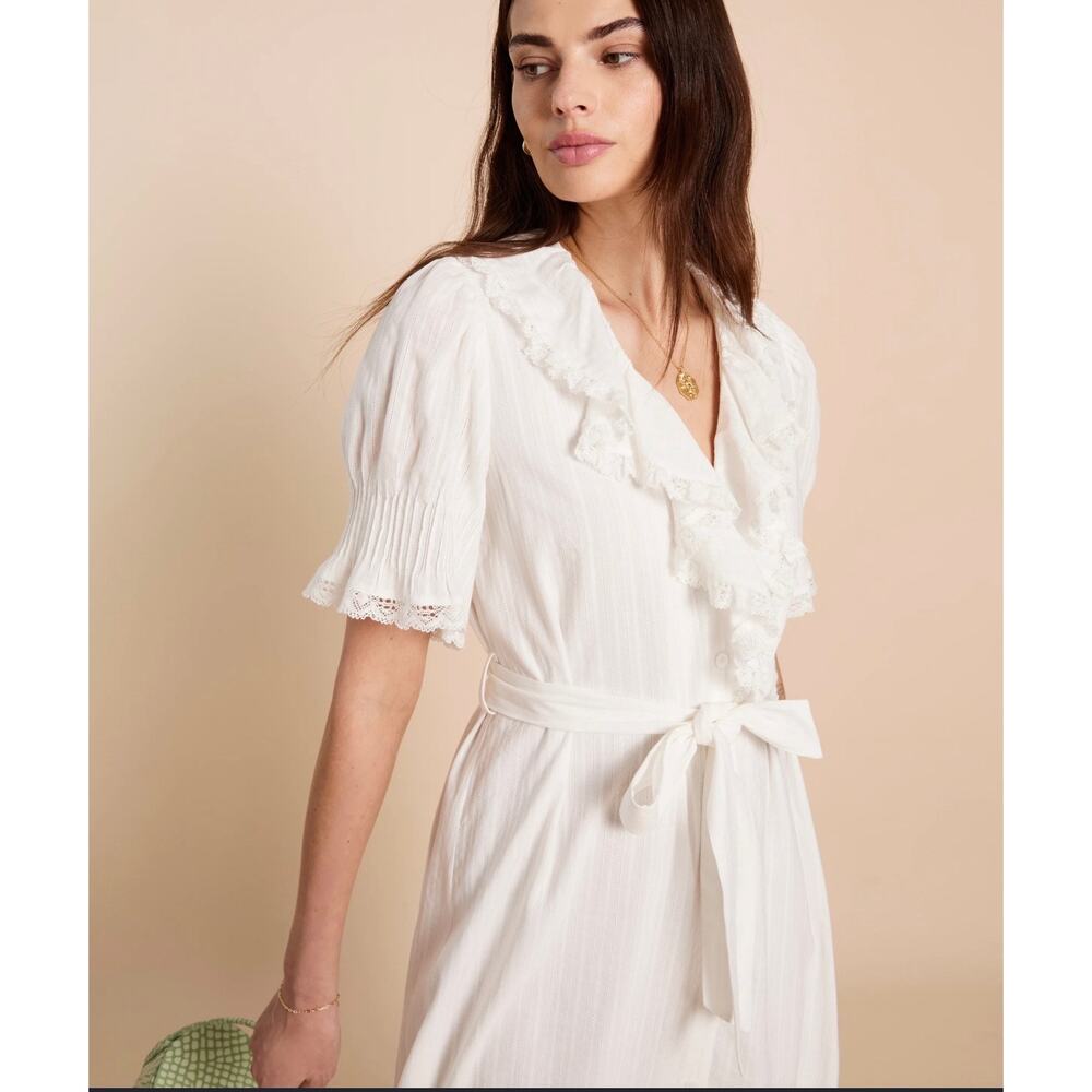 New Kourt Vida white dress size XS 100% cotton $172 - Picture 4 of 9
